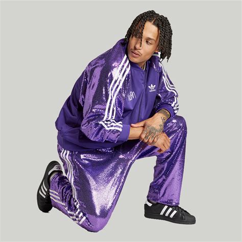 korn x adidas purple tracksuit.